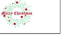 Christmas wreath slide design