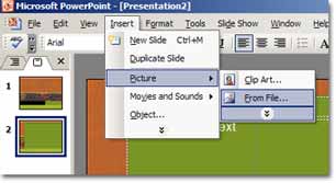 insert pictures in templates