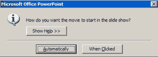 how to start your movie in powerpoint