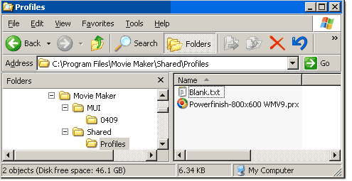 movie maker profile for powerpoint