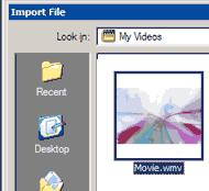 insert a movie in your presentation