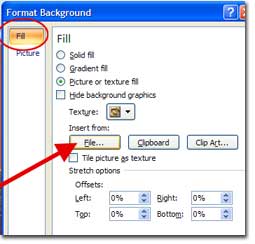 background palette in 2007 ppt