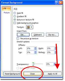 changes in powerpoint 2007