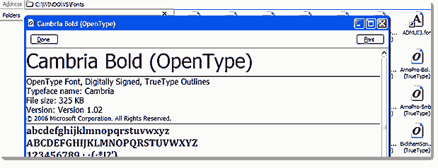 fonts on your computer